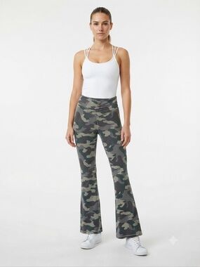 aerie High-Rise Camo Flare Leggings